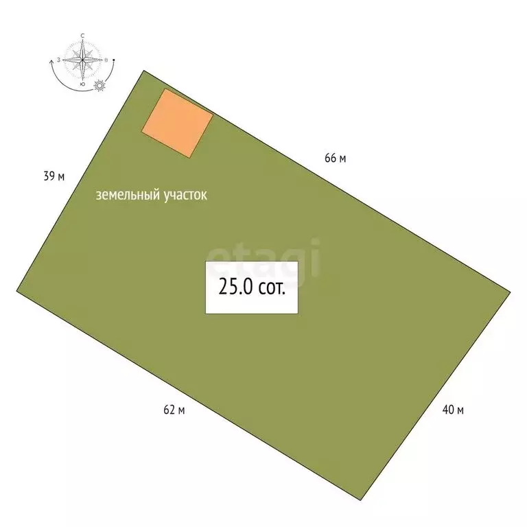 Дом в посёлок Степной, Центральная улица (41.5 м) - Фото 1