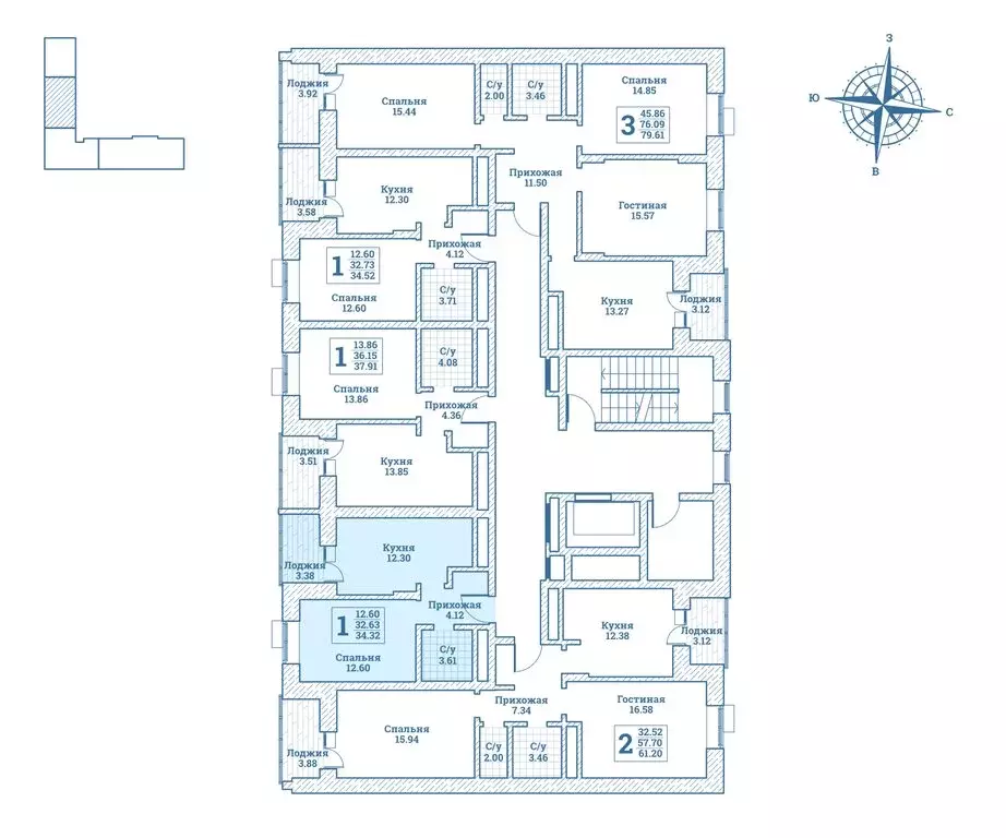 1-комнатная квартира: Монино, улица Генерала Ковачевича, 10к1 (34.7 м) - Фото 2