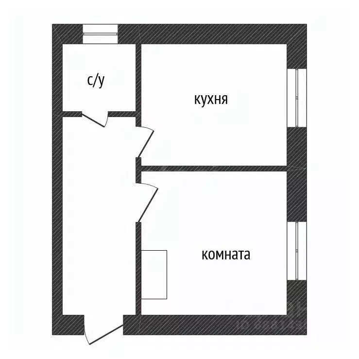 1-к кв. Ленинградская область, Киришский район, Будогощь пгт ул. ... - Фото 2