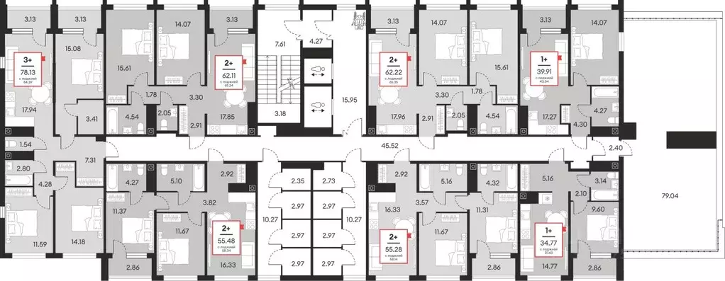 2-к кв. Ханты-Мансийский АО, Нефтеюганск ул. Нефтяников, 48А (55.48 м) - Фото 2