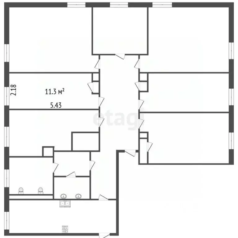 Комната Санкт-Петербург ул. Панфилова, 7Б (11.3 м) - Фото 2