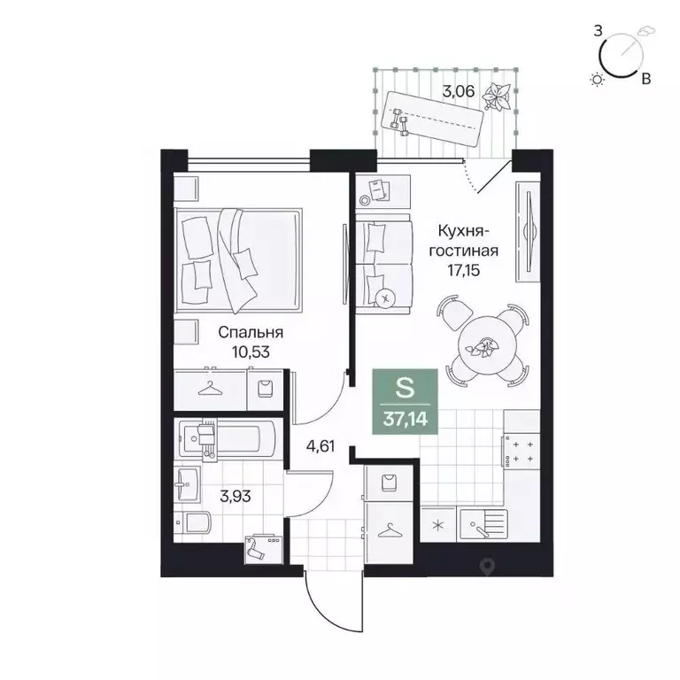 1-к кв. Волгоградская область, Волгоград просп. Имени В.И. Ленина, 59Г ... - Фото 1