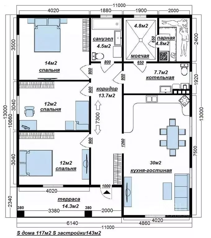 Дом в Татарстан, Высокогорский район, Семиозерское с/пос, с. Шигали ... - Фото 2