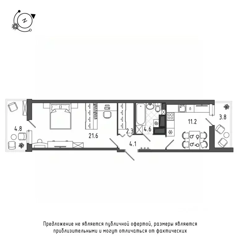 1-к кв. Санкт-Петербург Черниговская ул., 17 (48.6 м) - Фото 0