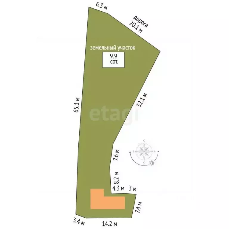 Дом в Челябинская область, Чебаркуль ул. Кошевого, 24 (40 м) - Фото 1