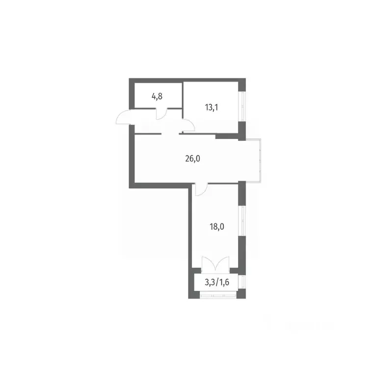 2-к кв. Санкт-Петербург ул. Академика Константинова, 1к1 (68.8 м) - Фото 0