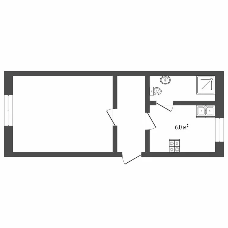 1-комнатная квартира: Великий Устюг, Красноармейская улица, 45 (31.3 ... - Фото 1