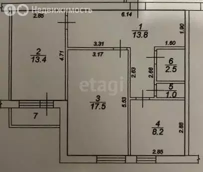2-комнатная квартира: Тверь, Оснабрюкская улица, 13 (58.4 м) - Фото 1