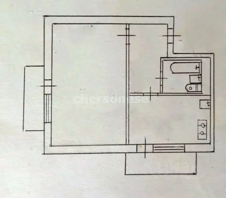 1-к кв. Севастополь ул. Руднева, 7 (35.5 м) - Фото 1