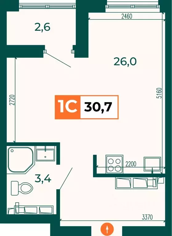 Студия Свердловская область, Екатеринбург ВИЗ жилрайон, Квартал Сюжеты ... - Фото 1