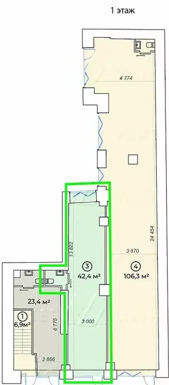Торговая площадь (106 м) - Фото 1