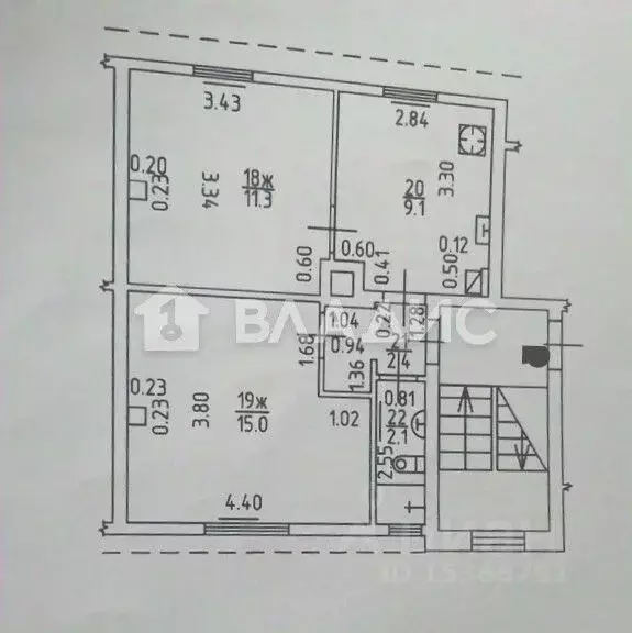 2-к кв. Калининградская область, Калининград ул. Баумана, 30 (42.0 м) - Фото 2