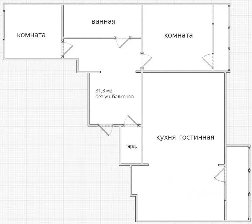 2-к кв. Краснодарский край, Краснодар ул. Героя Пешкова, 7 (87.0 м) - Фото 0