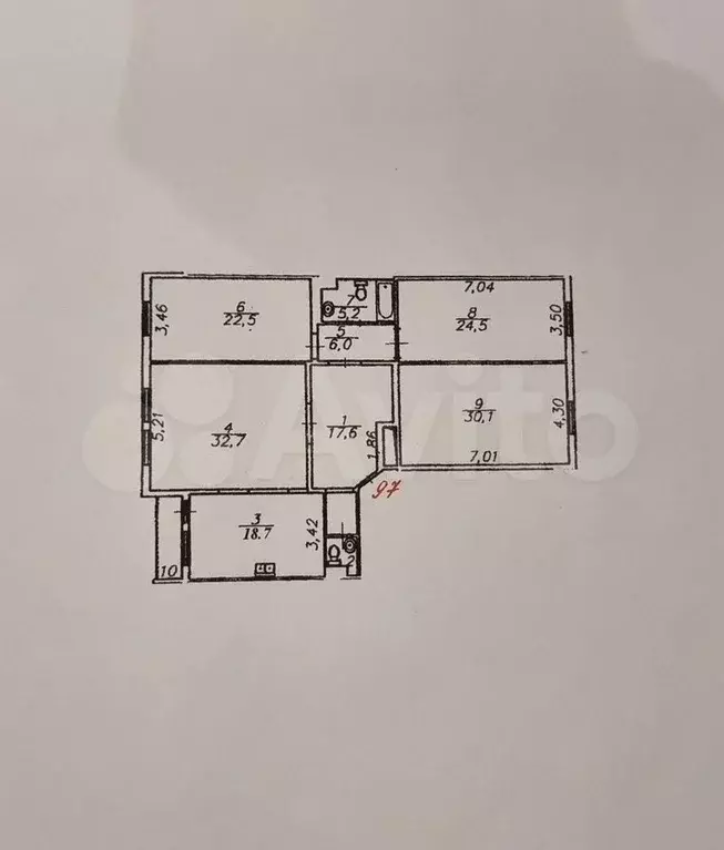 4-к. квартира, 160,8 м, 4/10 эт. - Фото 0