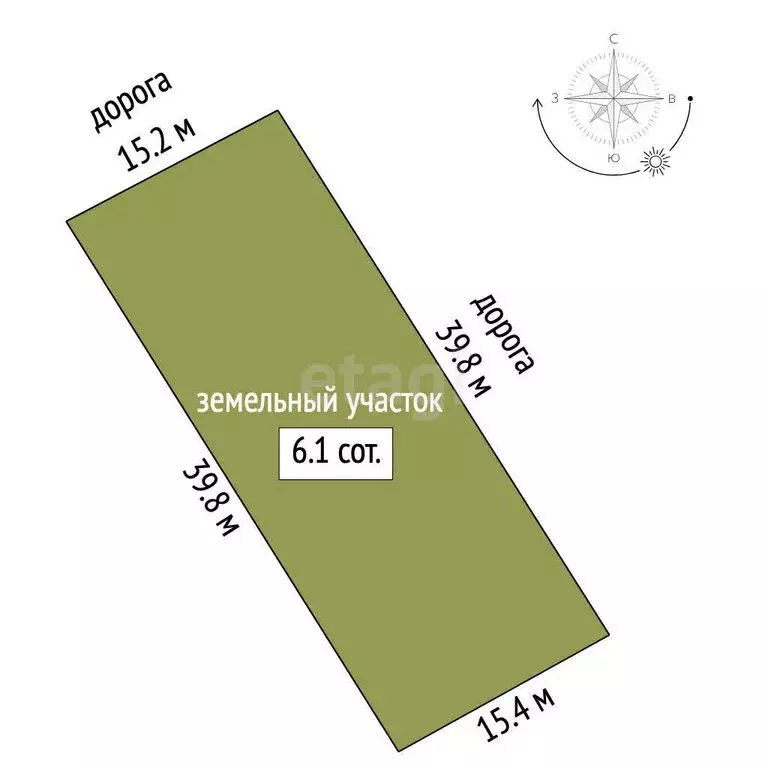 Участок в Приморский, территория ТСН Парус, 10-я Морская улица (6.1 м) - Фото 1