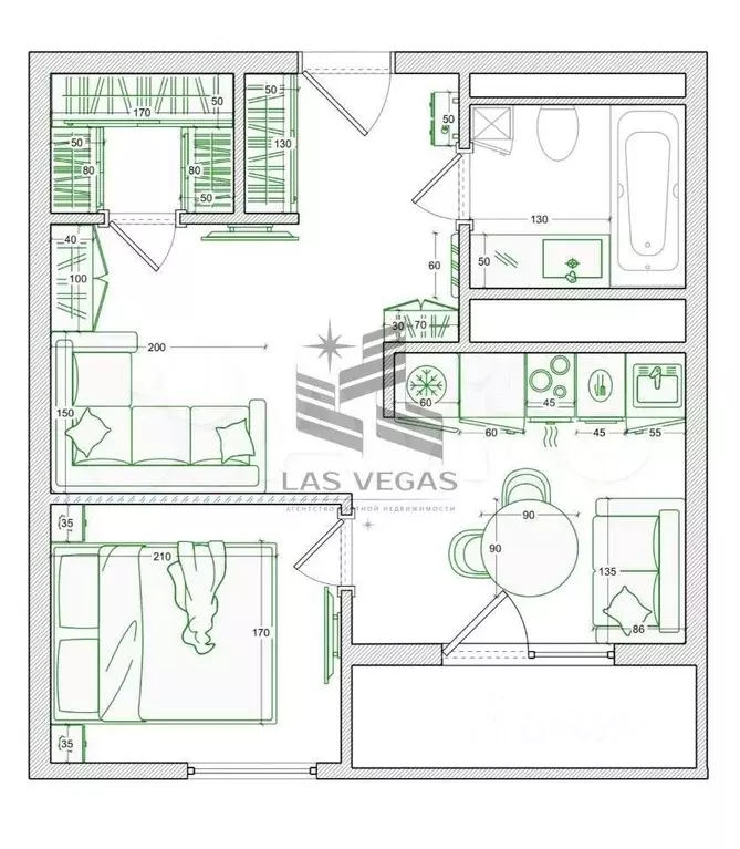 2-к. квартира, 34 м, 3/9 эт. - Фото 0