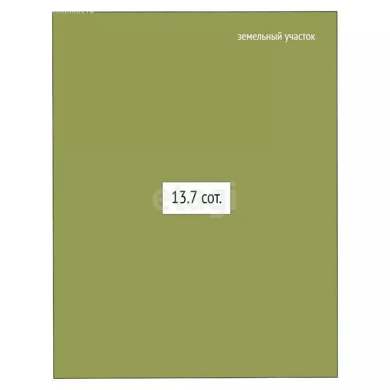 Участок в село Бирюля, Луговая улица (13.7 м) - Фото 1