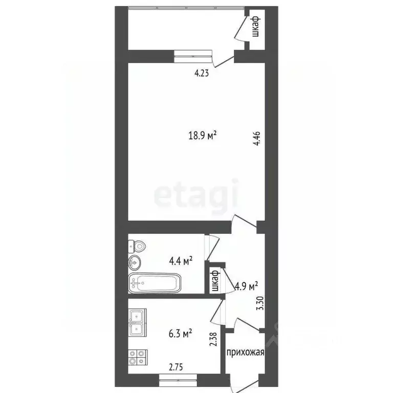 1-к кв. Крым, Алушта ул. Судакская (37.2 м) - Фото 1