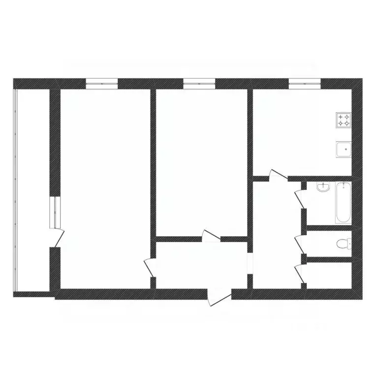 2-к кв. Тюменская область, Тюмень ул. Монтажников, 16 (53.6 м) - Фото 0