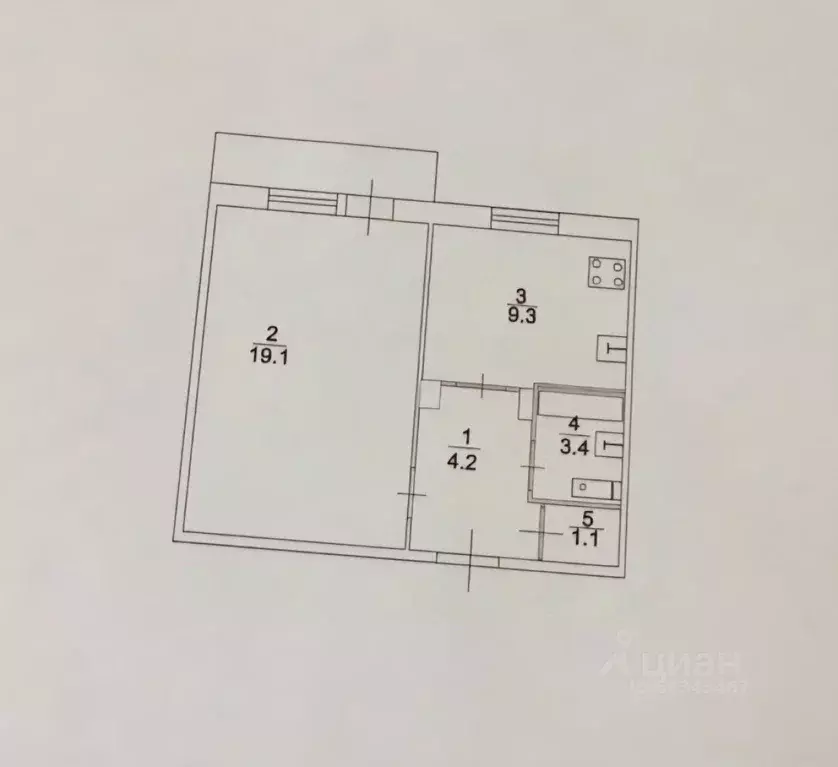 1-к кв. Саратовская область, Саратов ул. Имени С.Ф. Тархова, 29 (38.0 ... - Фото 2