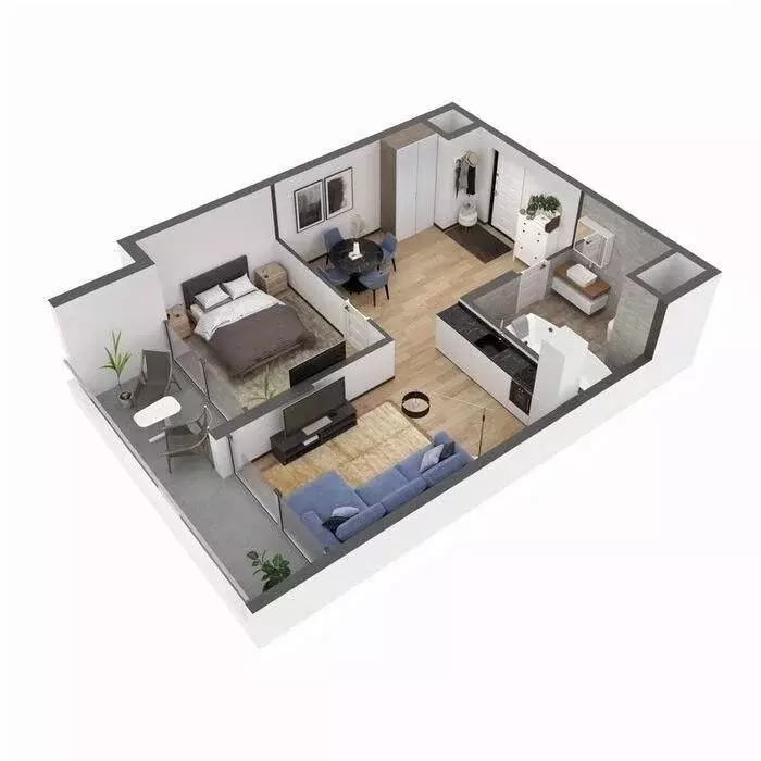 2-к кв. Крым, Ялта ул. Дражинского, 53 (55.5 м) - Фото 1