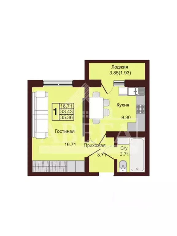 1-к кв. Оренбургская область, Оренбург Красный городок мкр, ул. ... - Фото 1