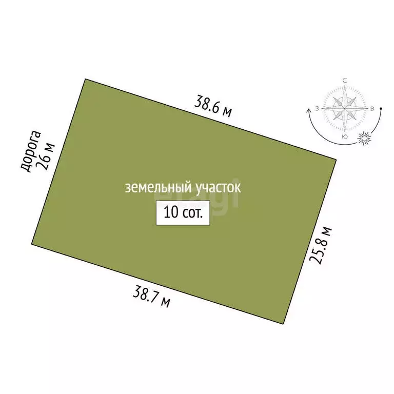 Участок в Мирное, Черноморская улица (10 м) - Фото 1