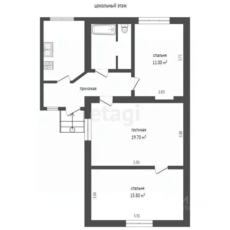 Дом в Крым, Бахчисарайский район, Почтовское с/пос, с. Севастьяновка ... - Фото 2