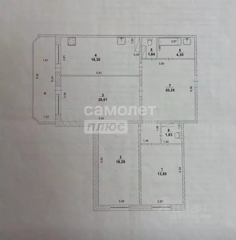 3-к кв. Ульяновская область, Ульяновск ул. Кролюницкого, 3к1 (95.51 м) - Фото 1