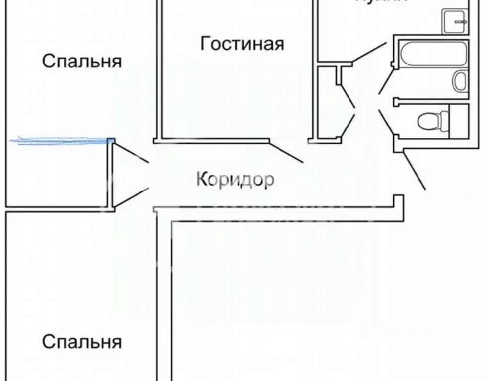 3-к кв. Новосибирская область, Новосибирск Железнодорожная ул., 8 ... - Фото 2