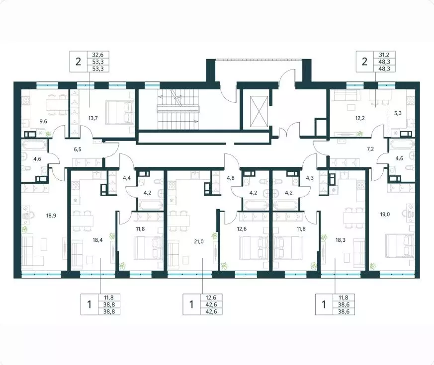 1-к кв. Забайкальский край, Чита Хороший мкр,  (38.8 м) - Фото 2