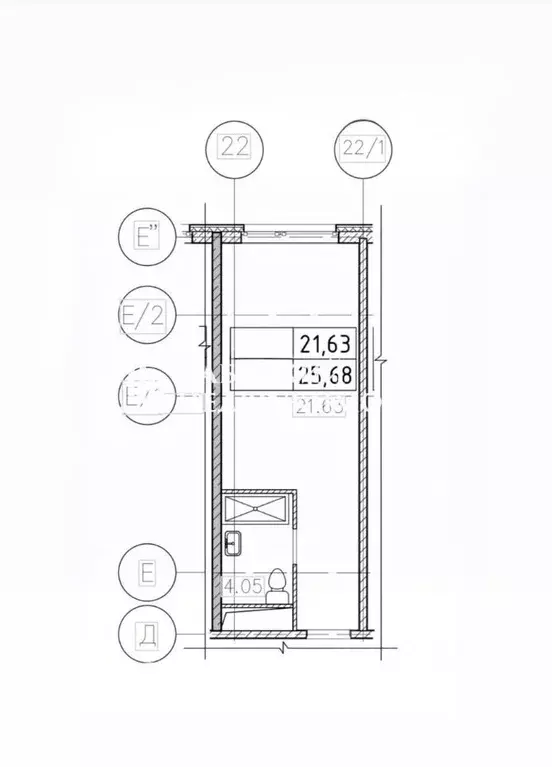 Студия Санкт-Петербург просп. Энергетиков, 8к2 (25.6 м) - Фото 2
