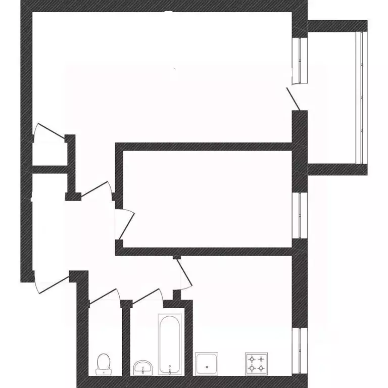 2-к кв. Коми, Сыктывкар просп. Бумажников, 23 (47.5 м) - Фото 1