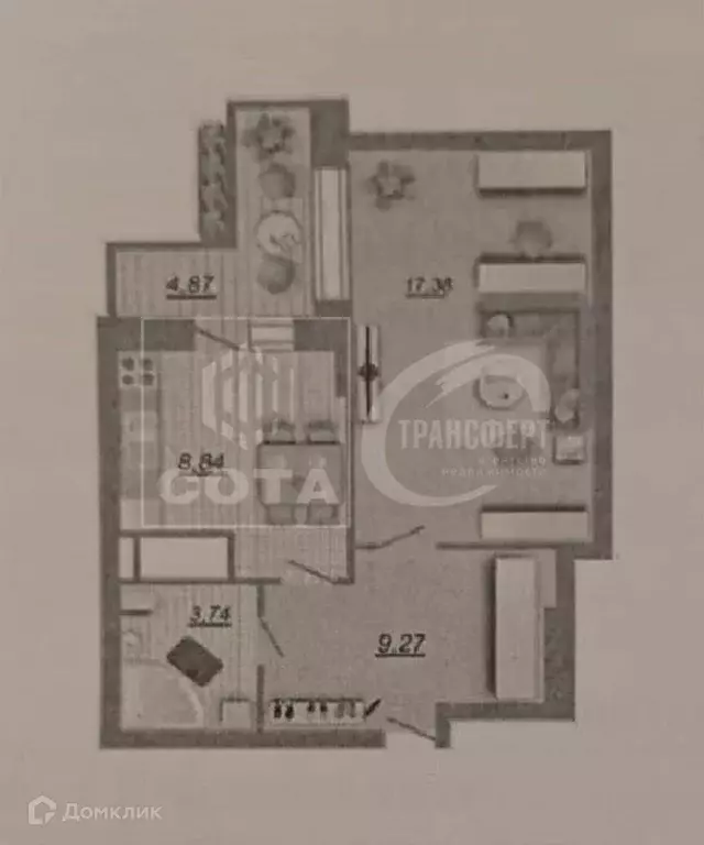 Продаётся 1-к квартира, 39.6 м - Фото 1