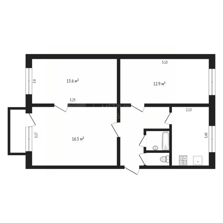 3-к кв. Тюменская область, Тюмень Одесская ул., 24А (64.0 м) - Фото 1