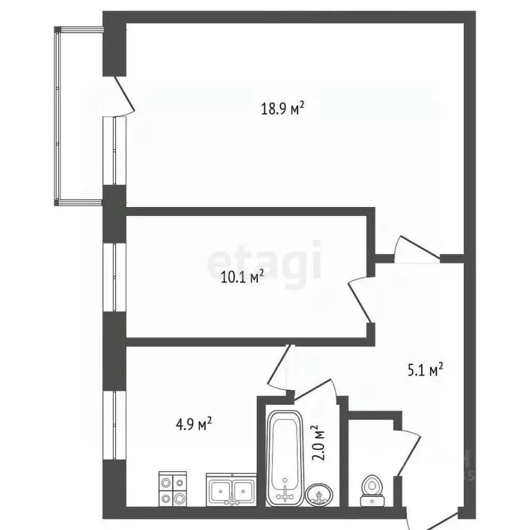 2-к кв. Москва бул. Яна Райниса, 11 (44.0 м) - Фото 1