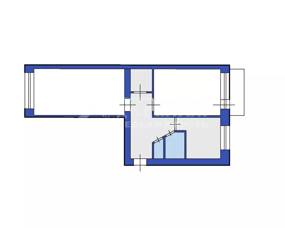 2-к кв. Кемеровская область, Междуреченск Брянская ул., 24 (43.4 м) - Фото 2