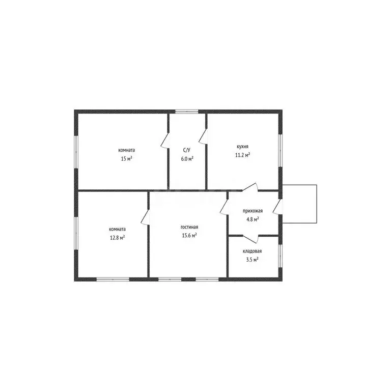 Дом в Красногвардейское, улица Ленина, 177 (68.8 м) - Фото 1