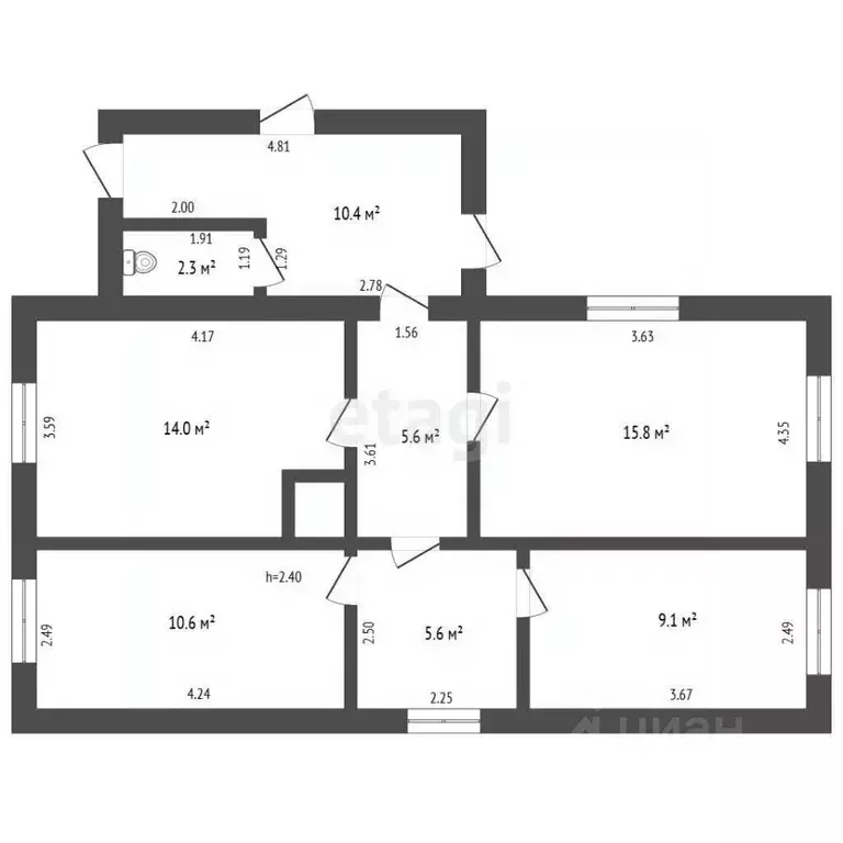 Дом в Челябинская область, Еманжелинский муниципальный округ, ... - Фото 2