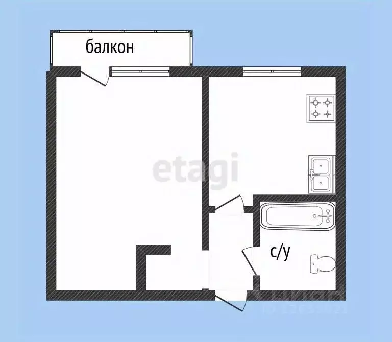 1-к кв. Костромская область, Кострома Некрасовское ш., 50 (31.6 м) - Фото 2