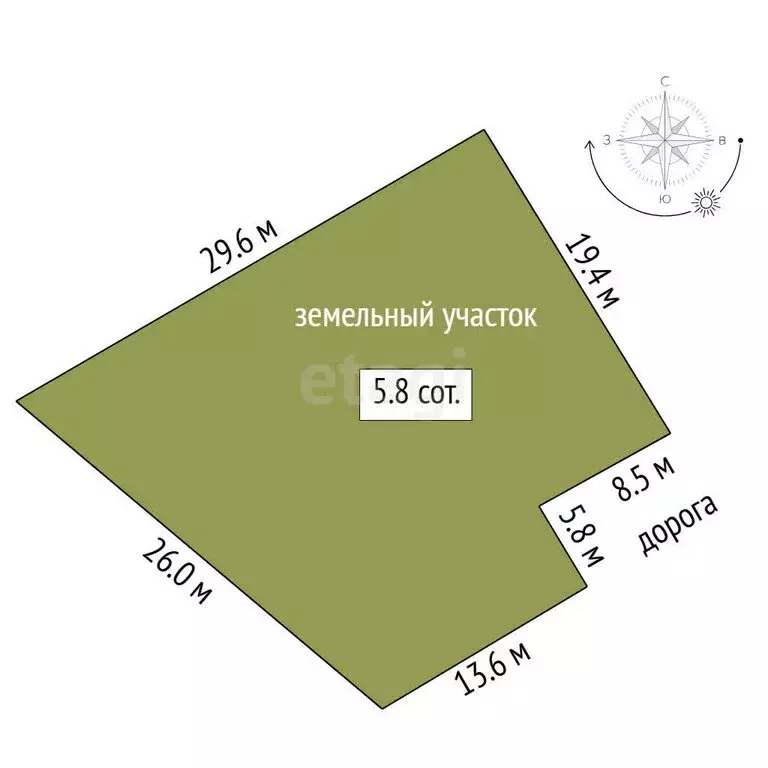 Участок в Тюменская область, Нижнетавдинский муниципальный округ, ... - Фото 1