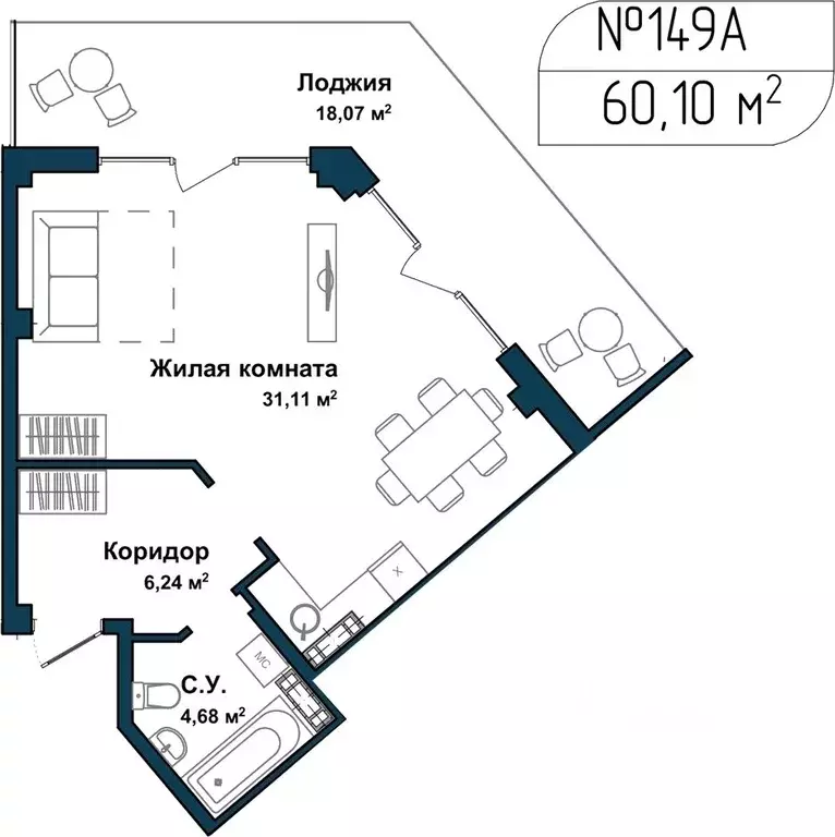 1-к кв. Севастополь ул. Летчиков, 10 (59.7 м) - Фото 0