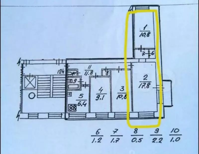 Комната 28,6 м в 4-к., 1/9 эт. - Фото 0