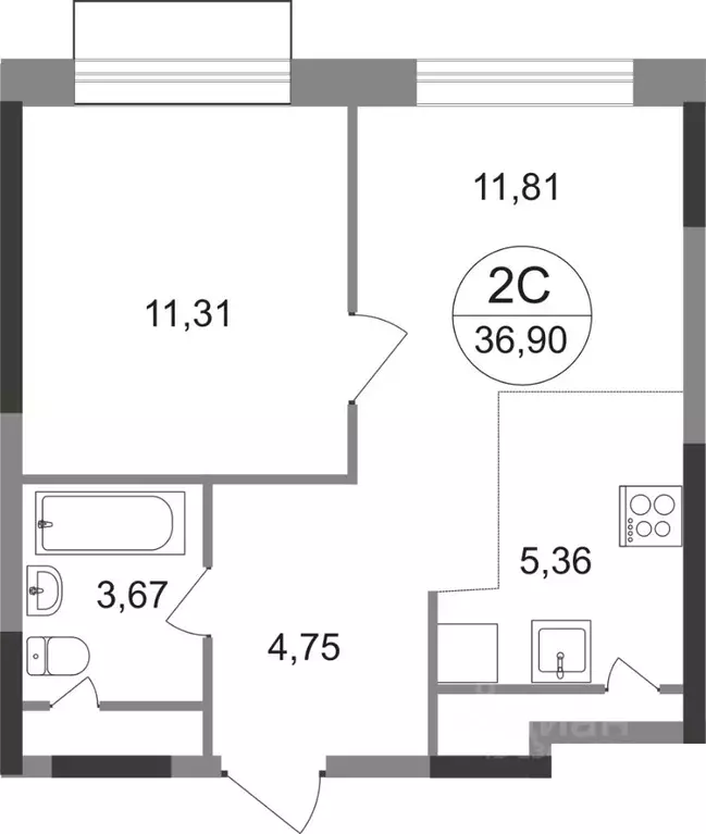2-к кв. Московская область, Балашиха Новое Павлино мкр, Новоград ... - Фото 0
