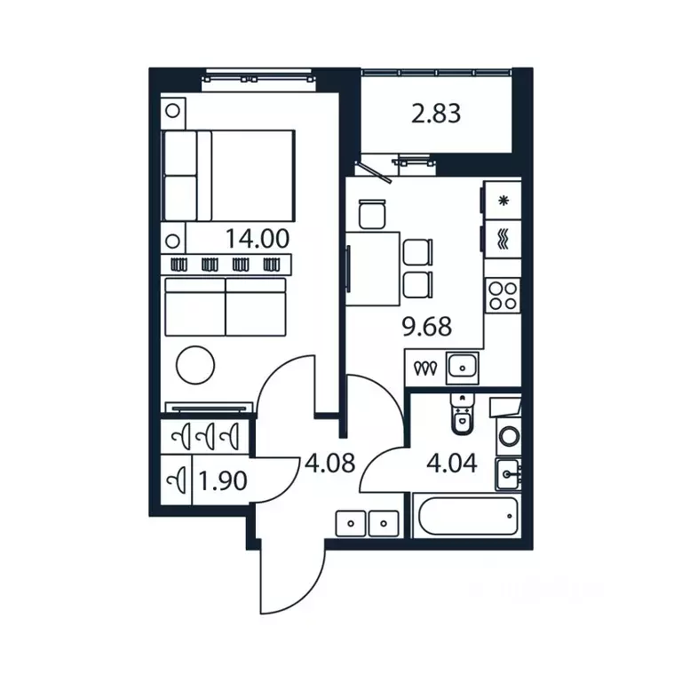 1-к кв. Ленинградская область, Мурино Всеволожский район, ул. ... - Фото 1