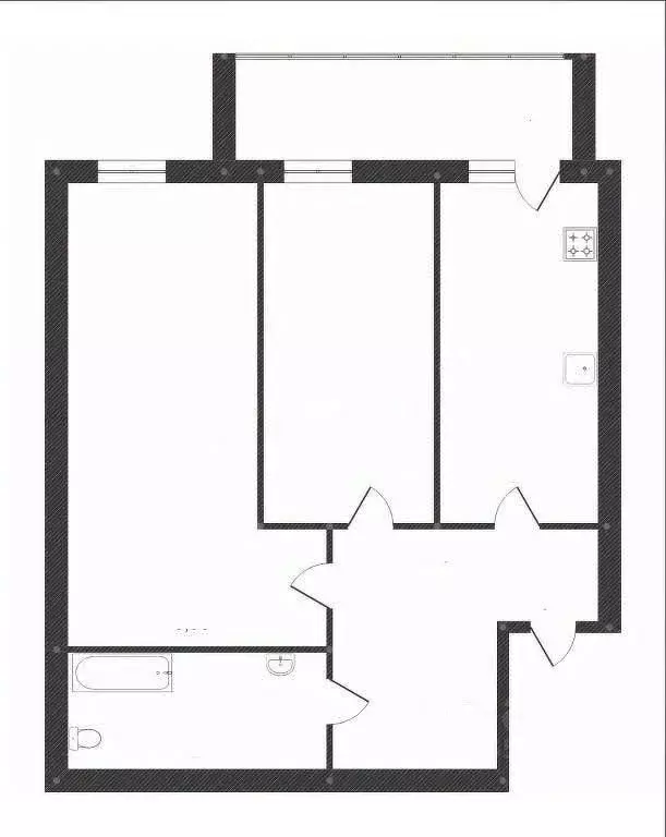 2-к кв. Костромская область, Кострома Венеция мкр, 36 (45.1 м) - Фото 2