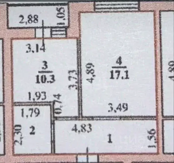 1-к кв. Липецкая область, Липецк ул. Артемова, 2к1 (39.0 м) - Фото 2