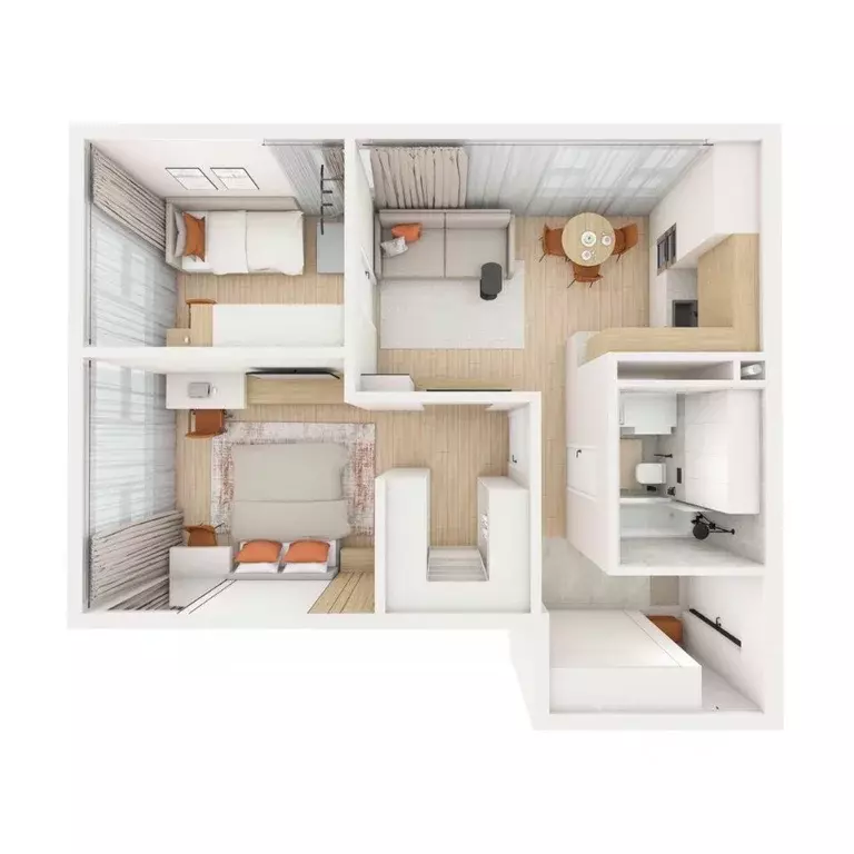 3-к кв. Приморский край, Владивосток ул. Нейбута (61.57 м) - Фото 2