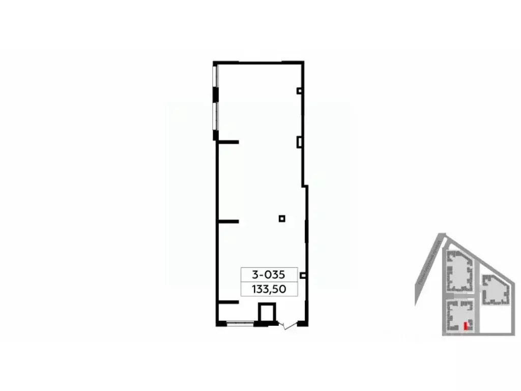 Торговая площадь в Москва № 160 кв-л, 1Вк4 (134 м) - Фото 2