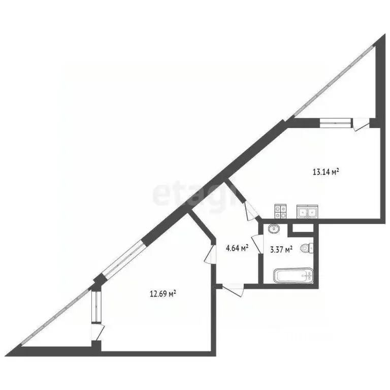 1-к кв. Санкт-Петербург Планерная ул., 87к1 (32.9 м) - Фото 1